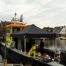 De Haaften bezig met duikwerkzaamheden