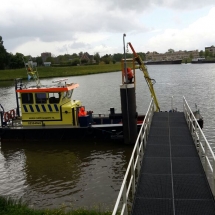 Op de Haaften is ook een manbak aanwezig voor eventuele inspecties of reparatie's op lagere hoogte's